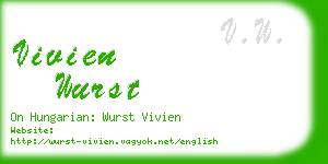 vivien wurst business card